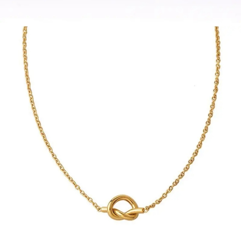 Gold Love Knot Necklace